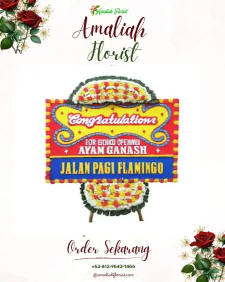Sewa Papan Bunga Gunung Sugih Besar